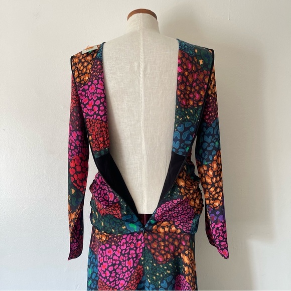 Anthropologie Farm Rio Hearts Midi dress NWOT full sleeve size Medium - Picture 7 of 10